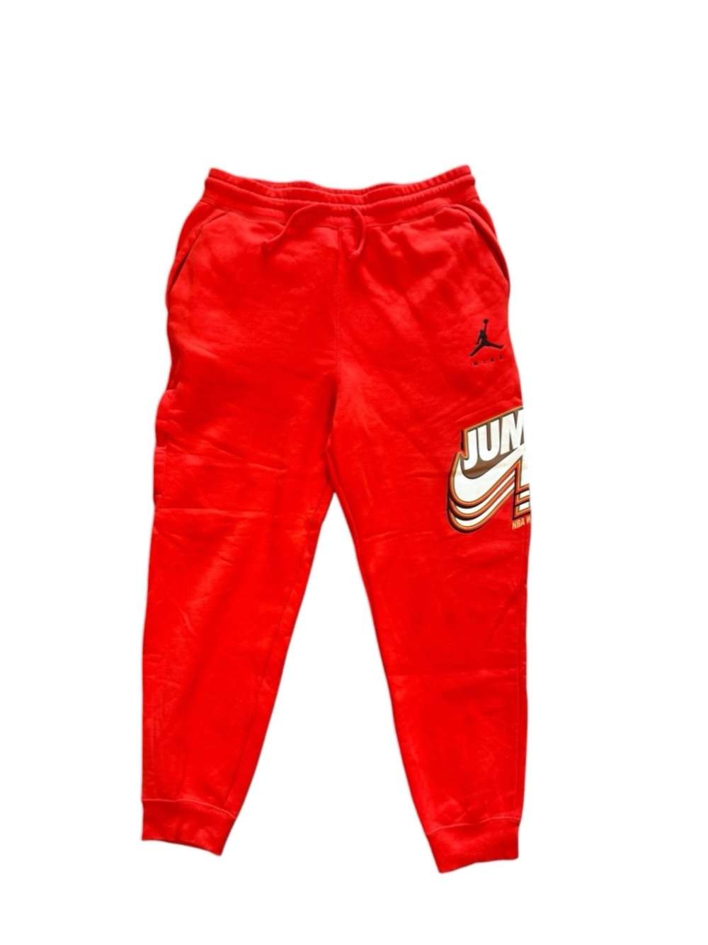 NIKE JORDAN JUMPMAN MENS FLEECE PANTS DC9608-673 Sz XL RED